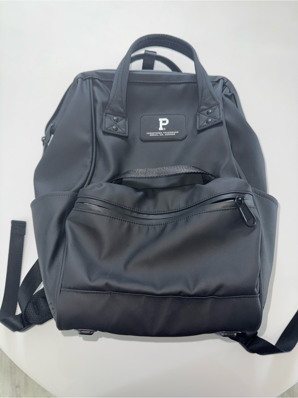 Portland Gear Black Utility Backpack with Front Zip Pocket